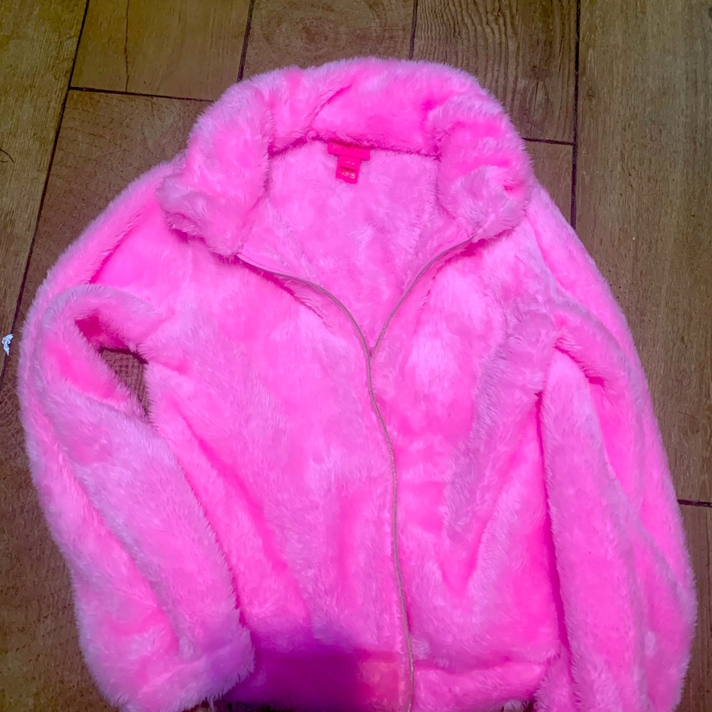 Girls Lily Putlizer pink coat